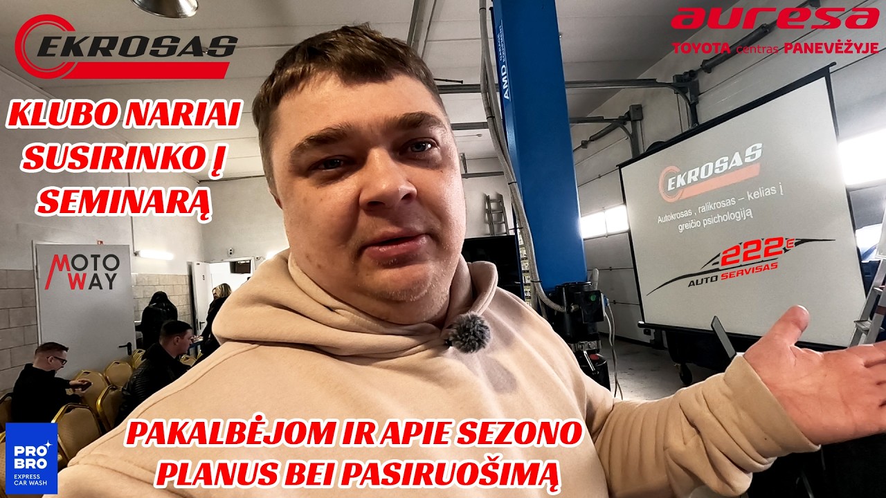 MARKELEVIČIUS #217 EKROSO KLUBO NARIAI SUSIRINKO Į SEMINARĄ, PAKALBĖJOM IR APIE SEZONO PLANUS