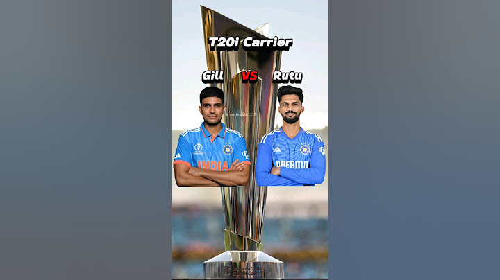 Shubman Gill vs Ruturaj Gaikwad in T20i Cricket ⚡