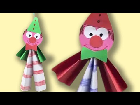 How To Make a Paper Clown - DIY Paper Clown Toy - Paper Craft