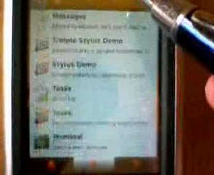 Another video of kinetic scrolling on a neo1973