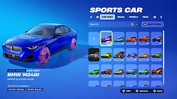 ALL ROCKET RACING CARS IN FORTNITE!