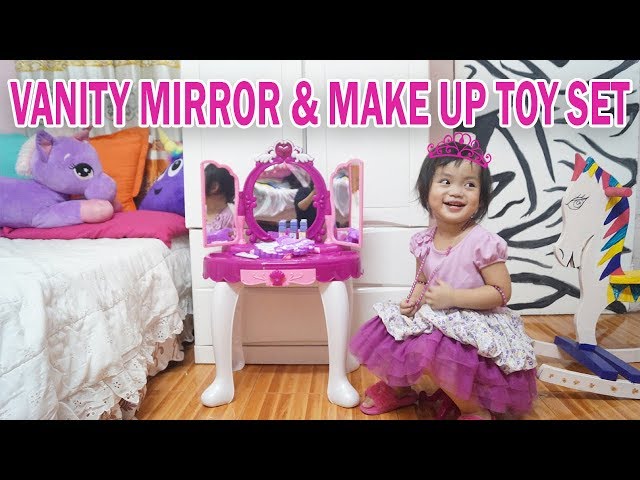 Glamour Vanity Mirror And Make Up Toy Set Pretend Play Makeuptoyforkids Youtubekids Toyunboxing Youtube