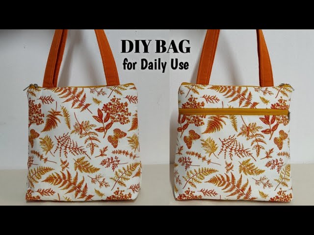 How to make Daily use Tote bag at home, Cloth bag for daily use