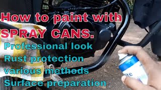 How to Paint with Aerosol Spray Cans.