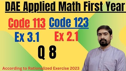 DAE Math 123 Ex 2.1 |Math 113 Ex 3.1 - Q8 |Specified Term of Binomial Theorem