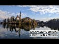 Backpacking europe 3 months in 2 minutes