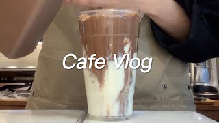 Sub Cafe Vlog Sweet Chocolate Latte Part-Time Barista Vlog Coffee Smoothie Making Drinks