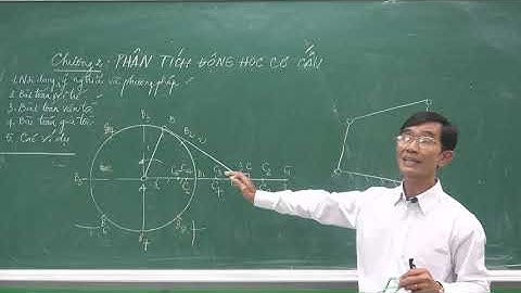 Nguyên lý máy - Chương 2   Phân tích động học cơ cấu  - TS  Văn Hữu Thịnh