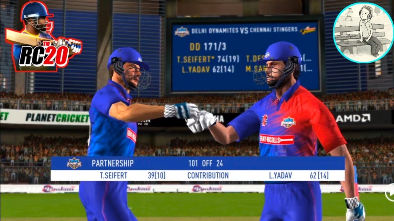 Real Cricket 20 IPL 2025 | Century Partnership | ( 104* Not Out ...