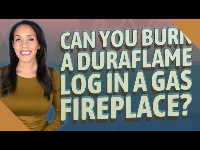 Can you burn a Duraflame log in a gas fireplace? - YouTube