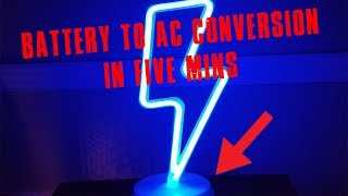 Super Easy Trick - Convert Battery To Ac Powered