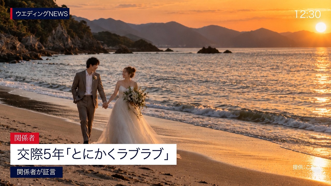 ニュース速報風のサンプル映像