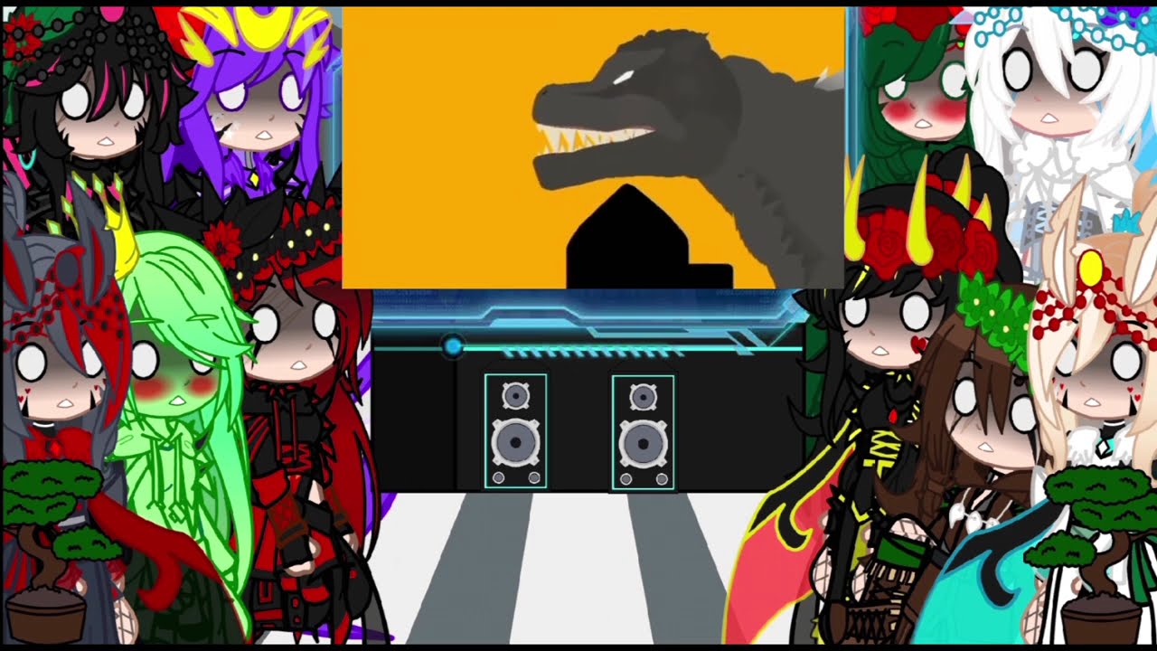 Kaijus fêmeas reagindo a Fire vs Godzilla in hell+O incidente de ghidorah/Gacha Plus\