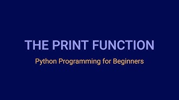 The Python Print Function | Python Tutorial for Beginners