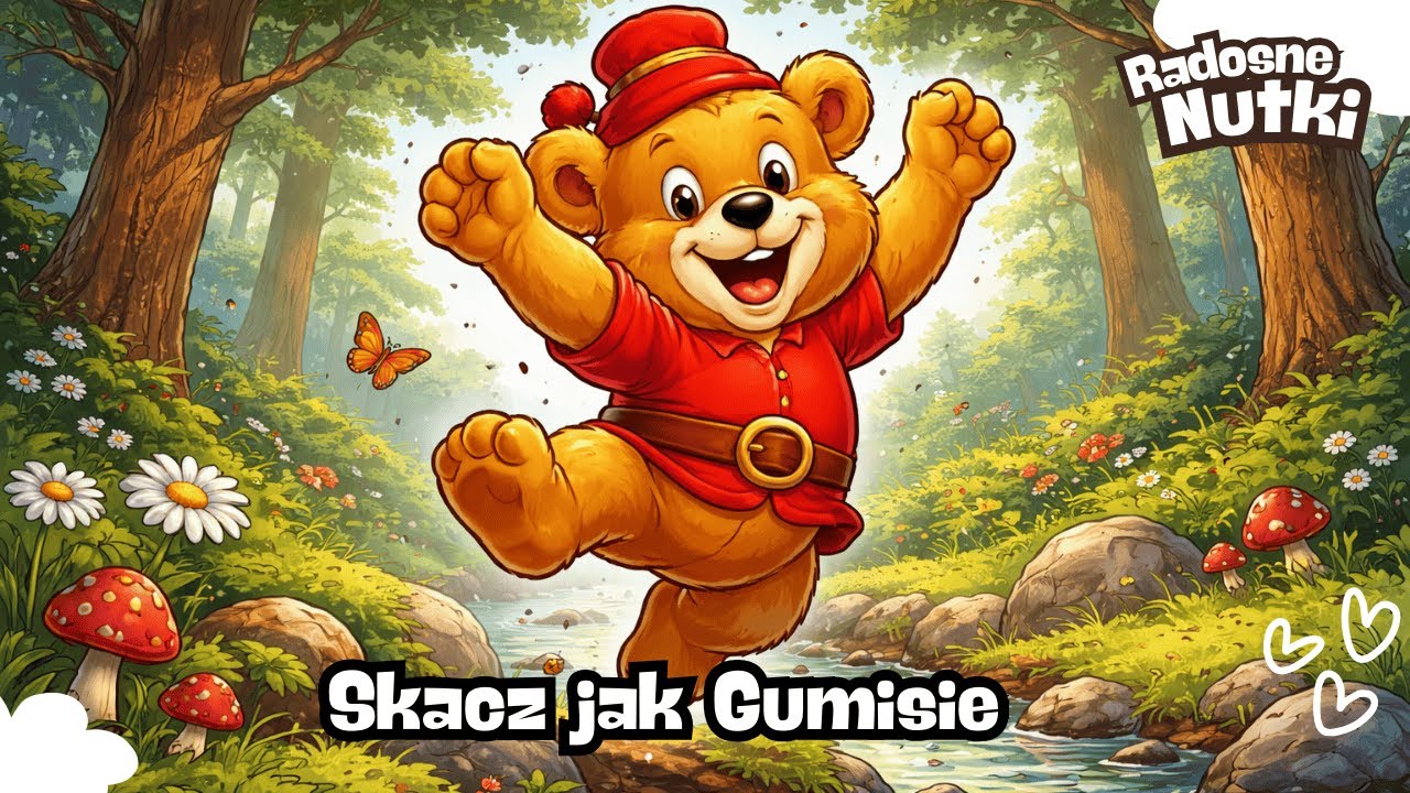 🎵 Radosne Nutki — Skacz jak Gumisie! 🐻✨ | Skoczna Piosenka Ruchowa dla Dzieci🎵