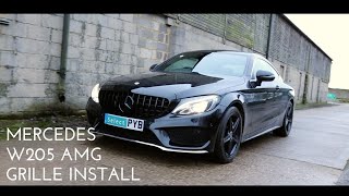 How-to: W205 AMG C63 style bumper removal and grill replacement