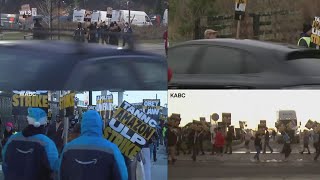 Amazon workers strike at multiple facilities as Teamsters seek labor contract