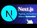 Create a Reusable Typing Animation in Next.js | Easy React Tutorial for Beginners (Extended)