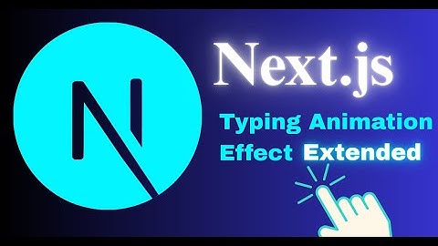 Create a Reusable Typing Animation in Next.js | Easy React Tutorial for Beginners (Extended)