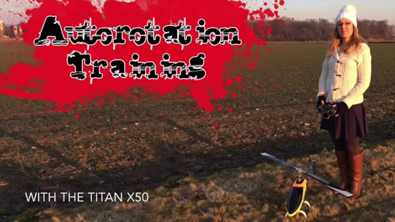 Auto Rotation Training Titan X50 - Autorotation Training - YouTube