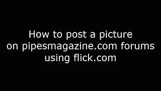 How to post a picture using flickr.com
