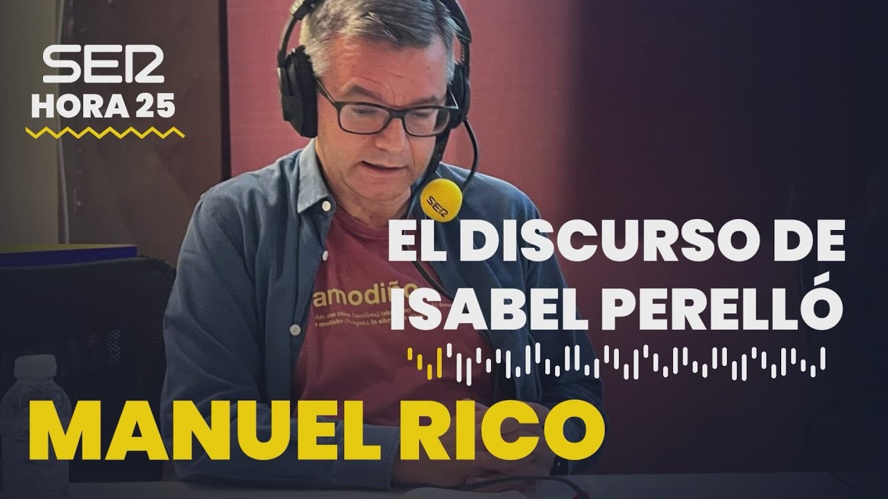 "El discurso de Perelló me ha parecido inoportuno y rechazable": Manuel Rico