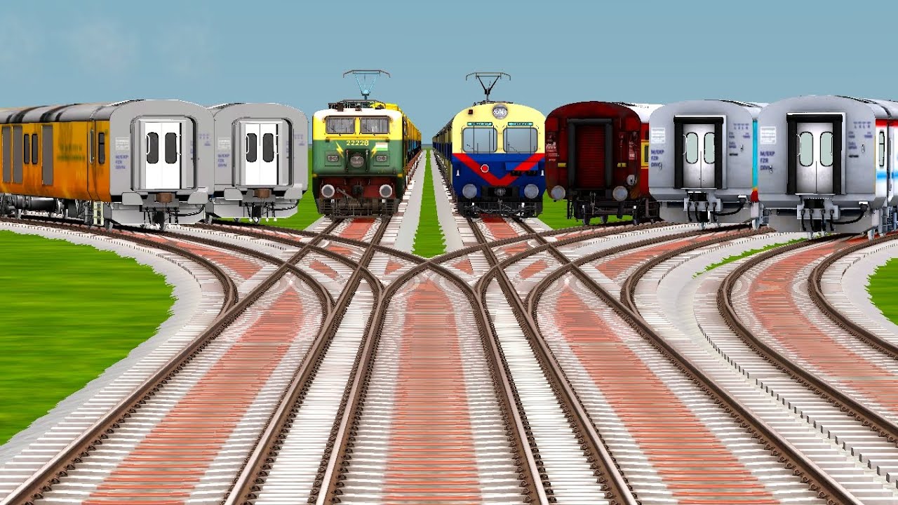 7️⃣ Freight Trains Running At Bumpy Local Railroad Tracks | Railway ...
