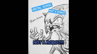 I told you to HIT. THE. ROBOT 🤖 #art #sonic #shorts