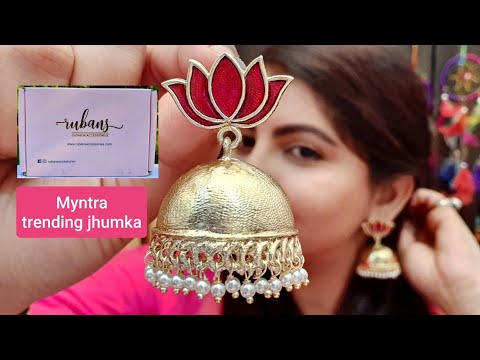 Buy Gold Jhumka Online  Latest Jhumka Designs  Myntra