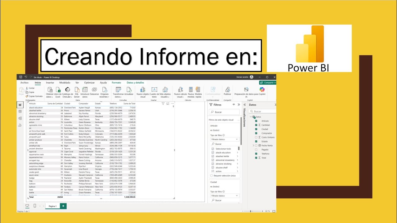 Creando Informe en Power Bi - YouTube