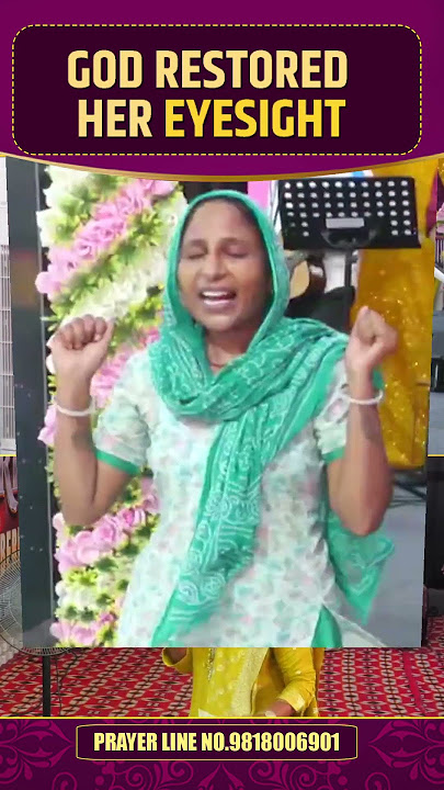 GOD RESTORED HER EYESIGHT AND AFTER SOWING THE SEED, GOD FREED HIM FROM DEBT