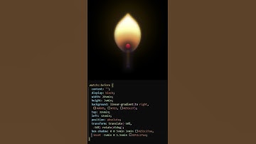 "Create a Realistic Fire Stick Animation with HTML & CSS – Quick Tutorial!" #coding #shorts #html