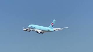 Korean Air 011 Departing From LAX