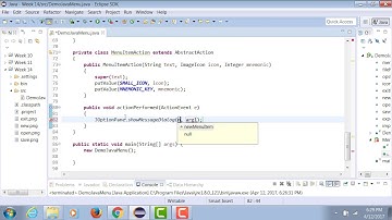 Java | Adding Sub Menu to Menu