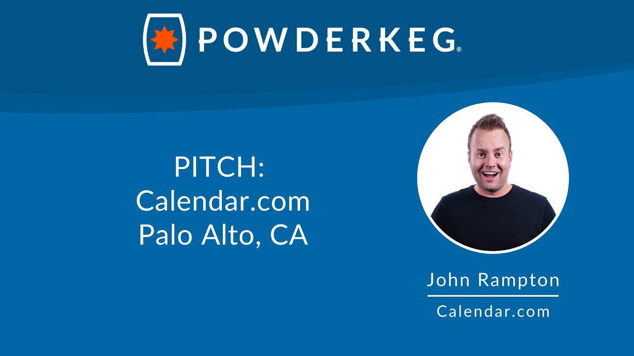 PITCH: John Rampton of Calendar.com - YouTube