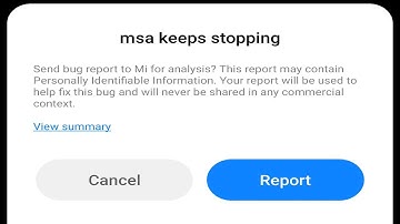 How to Fix msa keeps stopping Error in MI, Xiaomi, Redmi, Poco Phone | msa has stopped work in Redmi