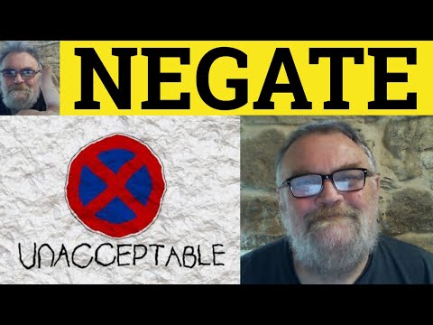 🔵 Negate Meaning - Negate Examples - Negate Defined - GRE Vocabulary