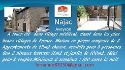 LOCATION DE VACANCES MAISON A LOUER A NAJAC AVEYRON FRANCE