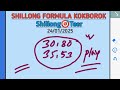 24/01/2025 Shillong teer || Today fc target h/e line & common number || Shillong formula kokborok