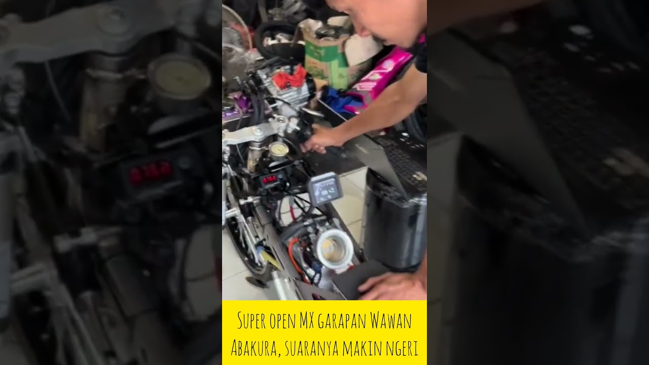 MX super open abakura, lagi di geber sama mas Wawan, suaranya ngeri