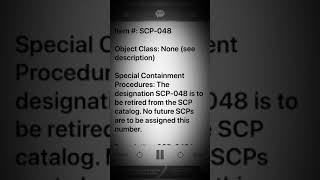 Scp 048 The Cursed SCP Number
