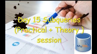 Day 15 Subqueries (Practical + Theory ) concept in SQL with practical use case