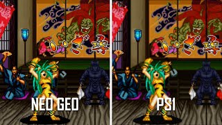 Samurai Shodown II - Neo Geo VS PS1 screenshot 5
