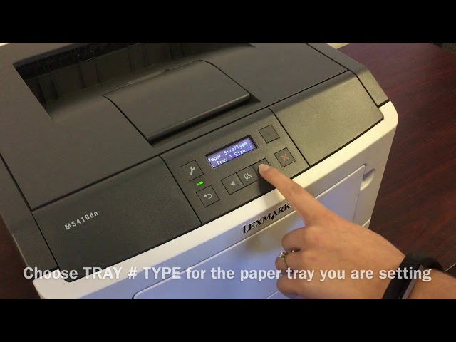 How to Set Your Lexmark MS312dn / MS312dnw Printer to Print on Labels -  YouTube