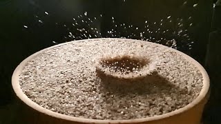 Crater formation in slow motion. Impact Simulation.