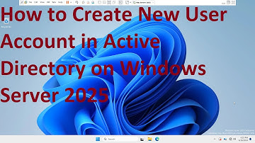 Een nieuw gebruikersaccount aanmaken in Active Directory op Windows Server 2025