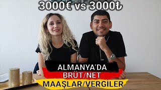 Almanya'da 3000€ vs Türkiye'de 3000TL | Brüt/Net Maaş Hesaplama, Bekarlık Vergisi, Çocuk Yardımı
