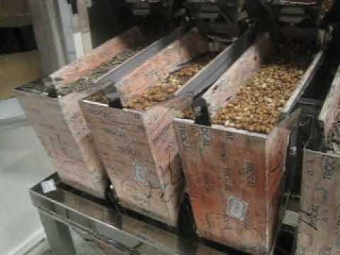 TOUPACK - 4 head linear weigher mix 2 kind products 50g sunflower seeds 200g peanut