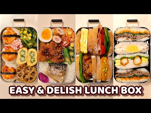 Japanese BENTO BOX Lunch Ideas 6 Sweet Chili Shrimp Onigiri, etc.