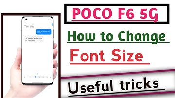 POCO F6 5G How to Change Font size | Font Size Change kaise kare useful tricks